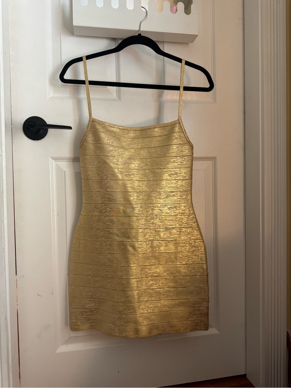 Tiger mist gold bandage dress